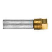 Tecnoseal Universal Zinc Pencil Anodes Ø14 mm with 1/2" BSPT Brass Plug