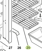 Isotherm SGC00484AA – Internal Big Shelf (Freezer Side) for Cruise CR200 Refrigerator/Freezer