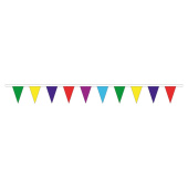 String of Flags 6 Colors Polyester 12 m – 30 Flags, 20 x 30 cm