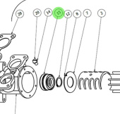 Johnson Pump 0.2247.008 - Mechanical Seal Complete Spare Part
