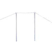 Allpa Set Aluminum Stanchions (2x) With Rope, For Gangway (S290/S293-Series)