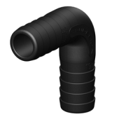 TruDesign Hose Connector 90° - 19 mm, Black