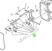 Nanni Diesel 970310946 - Governor Lever Fork Assembly for 4.330TDI and 4.340TDI Engines