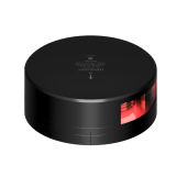 Lopolight 301-009-FB-B - Navigation Light 2NM 112.5° Red, Port, Black w/FB Base