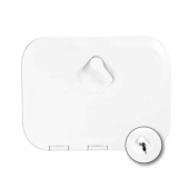 Nuova Rade 196301 - Top Line Hatch W/Lock, White, 315x440mm