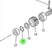 Nanni Diesel 970491524 - Crankshaft O-Ring for HE Series Engines