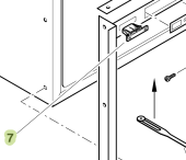 Isotherm SGF00027AA - Complete Door Lock Kit for Divino 23/35 Wine Coolers