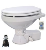 Jabsco 37245-4092 - Quiet Flush Electric Toilet Sea Or River Water Flush Models, Regular Bowl Size, 12 Volt Dc