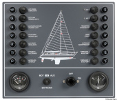 Osculati 14.808.01 - Electric control panel for sail boat 14 switches