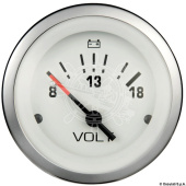Osculati 27.289.11 - Stainless Steel Voltmeter 8-18 V Teleflex