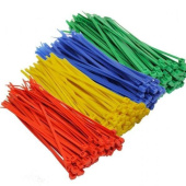 Plastimo P204037 - Cable Tie 2.5 X 100 mm Multicolor Red, Yellow, Green, Blue (200 pcs)