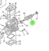 Nanni Diesel 970310936 - Fuel Injection Pump Camshaft Shaft for 4.330TDI and 4.340TDI Engines