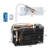 Isotherm U060X020P17151AA - ISEC 2005 Fridge/Freezer Unit 60/20L with Flat Evaporator 350×130 mm, 12/24V SEC