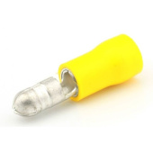 Male Bullet Connector - Yellow, 5 mm, 50 pcs.