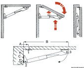 Osculati 48.602.50 - Arm For Rakego Foldable Arm 140 kg 28/40 mm