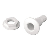 Allpa Plastic Drain Socket, 1-1/2"X38mm, White