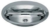 Allpa Stainless Steel Flush Mounted Sink, Oval With Tempered Glass Cover, Folding Water Tap
