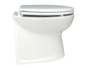 Jabsco 58280-3012 - Deluxe 14" Electric Toilet 12V, Straight With Flush Pump, Soft Closing