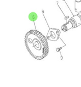 Nanni Diesel 970312998 - Camshaft Gear for N4 Series Engines