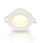 Hella Marine 2JA 958 109-511 - Warm White EuroLED 75 LED Down Lights with Spring Clip 12V DC, White Plastic Rim