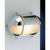 Foresti & Suardi 2436.CS - Chromed Oval Light With Visor 220V 182x140x110 mm