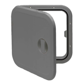 Allpa Plastic Hatch, 373x373mm, 180°, Removable, Grey