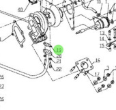 Nanni Diesel 970310508 - Turbo Oil Return Pipe Gasket for Turbocharger Systems