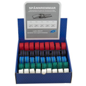 U-Rope Counter Display Box with 45 Assorted Tie Straps 25 mm