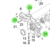Nanni Diesel 970310793 - Timing Gear Case Plug for N4 and 4 Series Engines