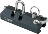 Antal 621.462 - Aluminum Genoa Car 26x4, With Shackle, 96x38x58mm, Weight 0,21kg, Swl 800kg