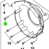 Bukh 11404-12506K - Flange Bolt for S270J Bell Housing Assemblies