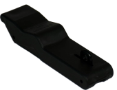 Peak Elastic Antivibrating Latch With Padlock Holder 96x29 Black