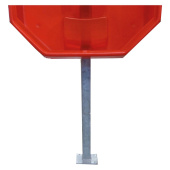 GFE Pole Lifebuoy Cabinet Stainless Steel 304 with Base Plate 1,5m