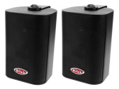 Boss Audio MR4.3B - Marine Box Speaker 3-Way Black (2 pcs)