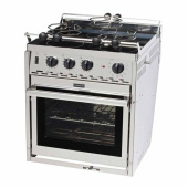 Force 10 F65338 - 3 Flames Euro Compact Ceramic Hob Cooker With
