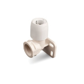 Hep2O Wall Plate Elbow White - 1/2 x 15 mm