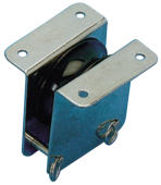 Allpa Stainless Steel Thru-Deck Single Block, 12mm, Sheave Ø55mm, Breaking Load 800kg