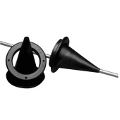 Nuova Rade Cable Entry Black Ring Ø89mm Hole Size 59mm