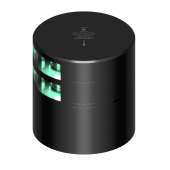 Lopolight 301-008ST-B-CD - Navigation Light 2NM 112,5° Green, Double Starboard, Black w/Conn & CD-Base