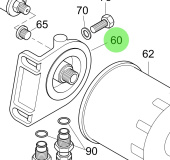 Steyr 2178533-3 - Painted Oil Filter Bracket Assembly for 6-Cylinder Engines From 2007