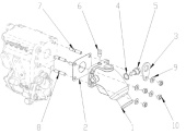 Nanni Diesel 970119139 - WASHER,CORRUGATED D8 (DONT 3 PTO ) for N2.10/N2.14/N2.14/2.50HE