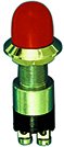 Allpa Chromed Brass Push Button Switch, 30a, Bore Ø14mm, With Black Button (Watertight)