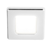 Hella Marine 2JA 015 014-121 - White EuroLED 75 Square LED Down Lights, 24V DC, Chrome-Plated Plastic Rim