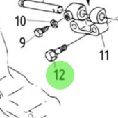 Nanni Diesel 970141325 - M6x35 Bolt for Engine Control and Cover Assemblies