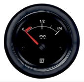 Vetus WATERB - Water Level Gauge, Black, 12/24V, Cut-out Size Ø 52 mm (excl. Sensor)