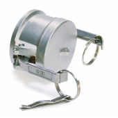 Kamlok Female Part DC, Stainless Steel, 4" Blank Cap