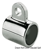Osculati AISI 316 Stainless Steel Coupling Sleeve for Stanchions, Ø22–25 mm
