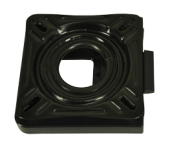 Allpa Removable Painted Steel Swivel (360°) Without Lock, Black