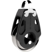 Lewmar 29901401BK - Control Single Block with Sheave - 40 mm