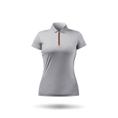 Plastimo 70321 - Women's UVActive Zip Sports Polo - Grey - Size M